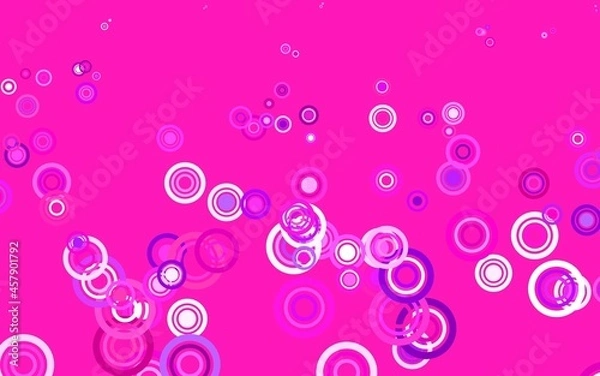 Obraz Light Pink vector texture with disks.