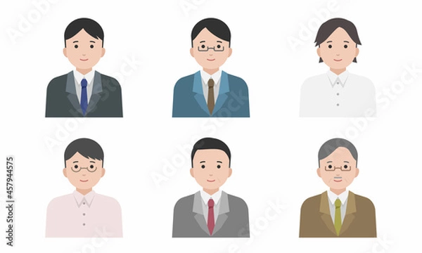 Obraz ビジネスマンのイラストセット