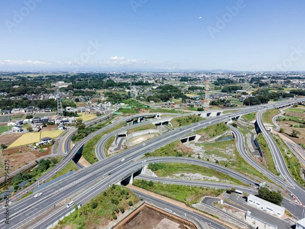 Fototapeta ジャンクション　ドローン撮影