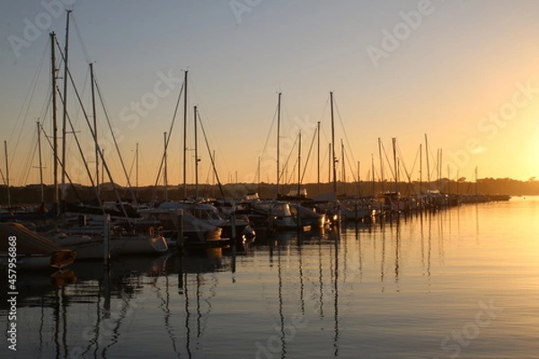 Fototapeta boats in the marina