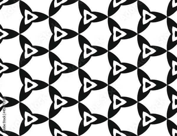 Obraz Vector seamless pattern. Modern stylish abstract texture. Repeating ornate tiles.