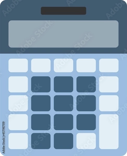 Obraz ポップでかわいい電卓のシンプルなイラスト