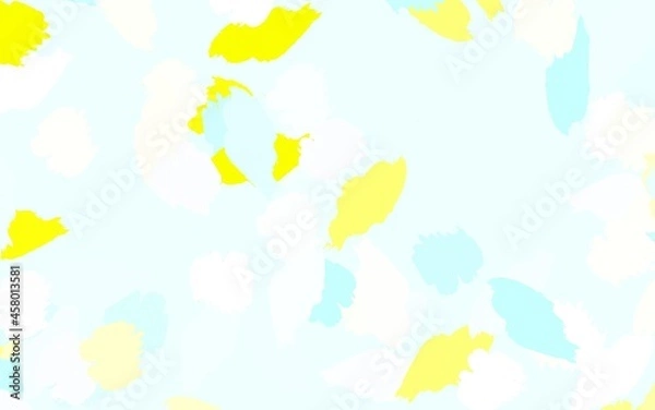 Fototapeta Light Blue, Yellow vector template with chaotic shapes.