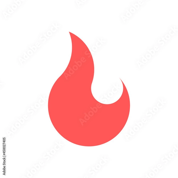 Obraz Vector fire in golden ratio style. Editable illustration