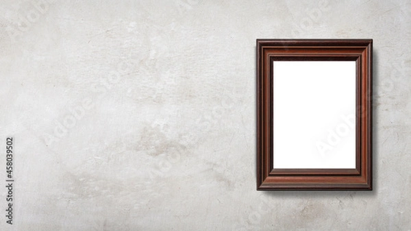 Obraz コンクリートの壁に掛けられた空白の額縁
