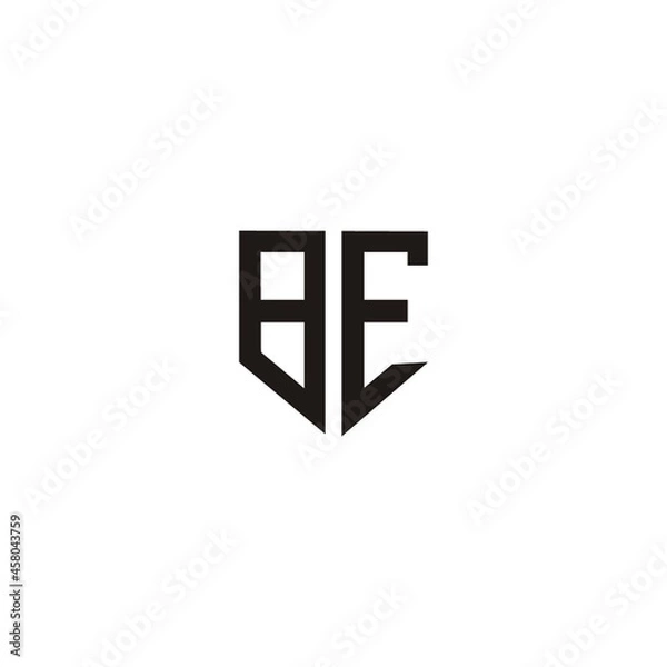 Fototapeta Letter BE Logo Template Vector logo vector symbol vector
