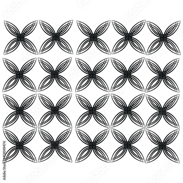 Fototapeta Geometric shapes with thin lines inside vector illustration design.unique type background pattern design