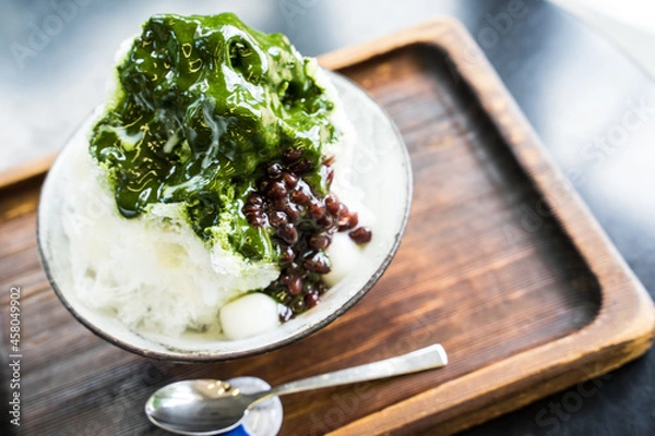 Fototapeta かき氷　shaved ice　crashed ice