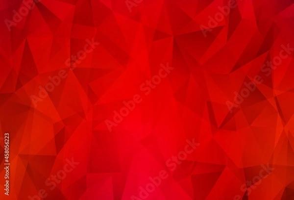 Obraz Light Red vector triangle mosaic background.