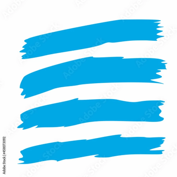 Fototapeta grunge brush stroke set vector design