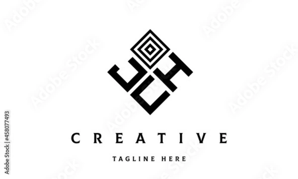 Obraz JHU square three latter logo vector