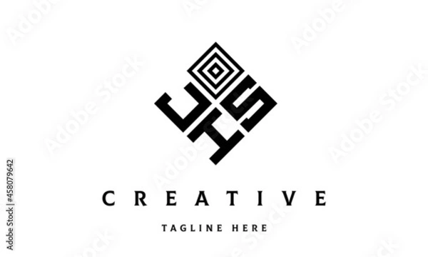 Obraz JSH square three latter logo vector