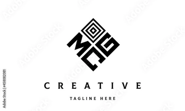 Fototapeta MGC square three latter logo vector