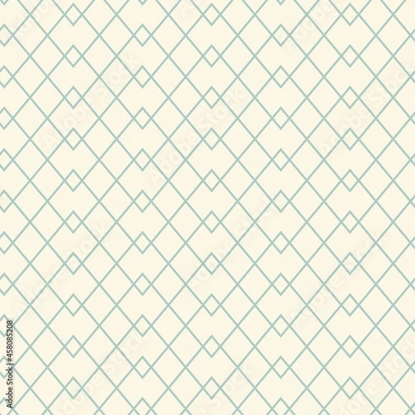 Obraz Seamless thin line intersection grid tileable pattern