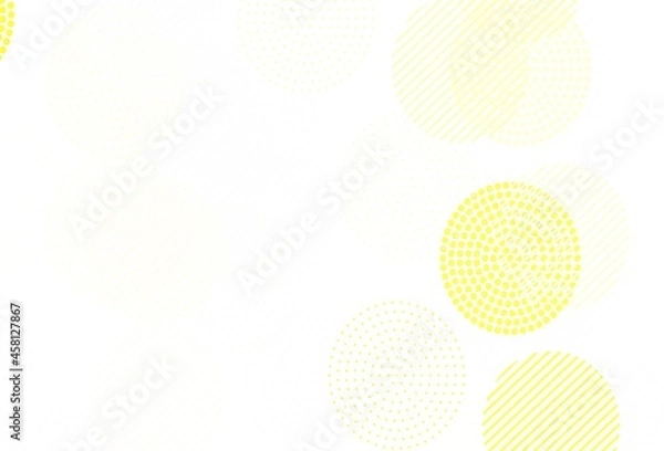 Obraz Light Yellow vector layout with circle shapes.