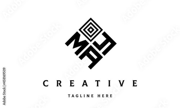 Fototapeta MYA square three latter logo vector	