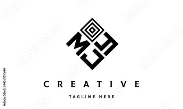 Obraz MYJ square three latter logo vector	