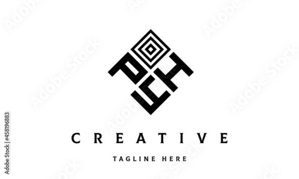 Obraz PHY square three latter logo vector	