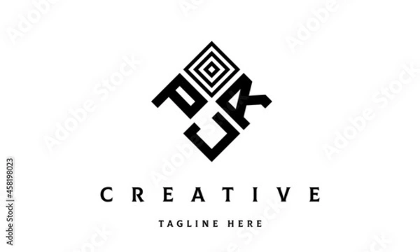 Obraz PRJ square three latter logo vector