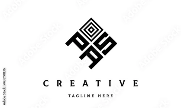 Obraz PSA square three latter logo vector