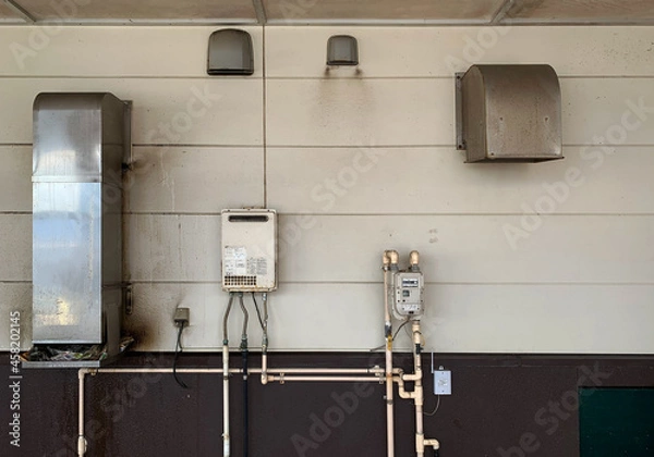 Obraz 築年数の経った建物の壁画像