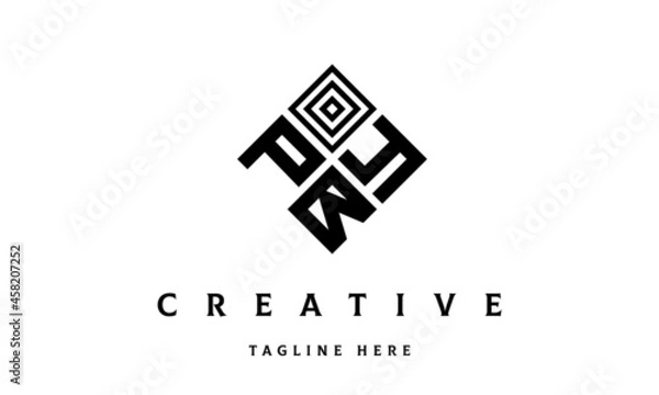 Obraz PYB square three latter logo vector