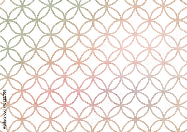 Fototapeta 和風背景イラスト　七宝