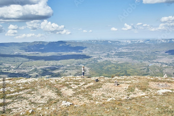 Fototapeta view from the top of the mountain
