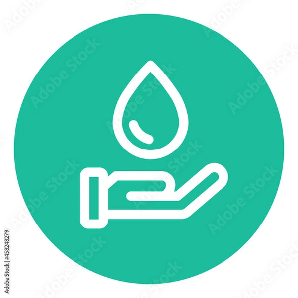 Fototapeta Save the water icon