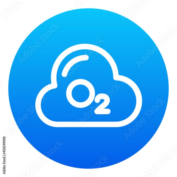 Fototapeta O2 Oxygen icon