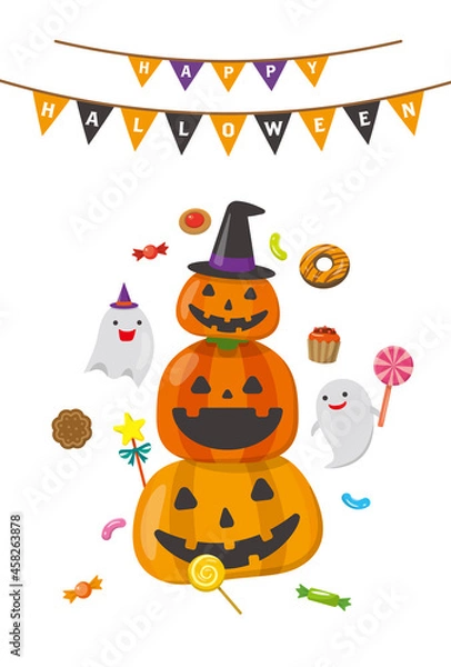 Fototapeta ハロゥインのジャックオーランタン