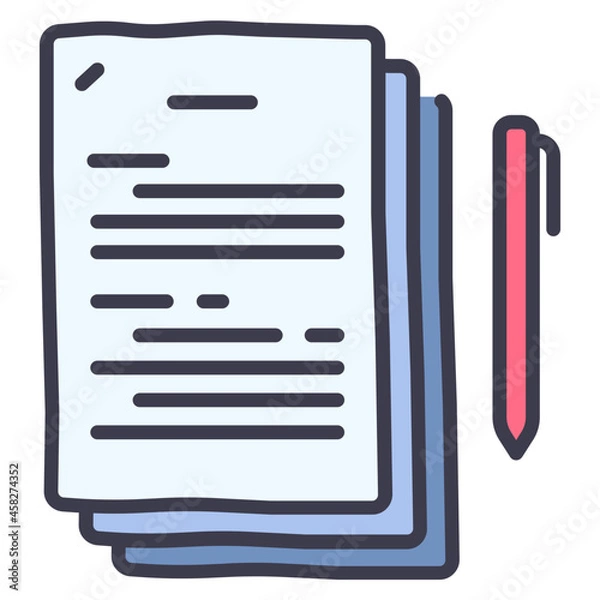 Fototapeta movie script icon