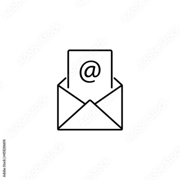Obraz Notification Message or Email Icon Logo Design