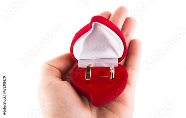 Obraz image of gold weeding ring