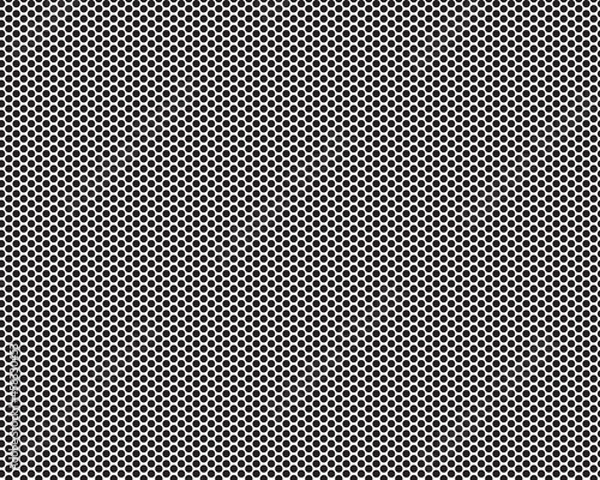 Fototapeta Seamless pattern of black circles on a white background