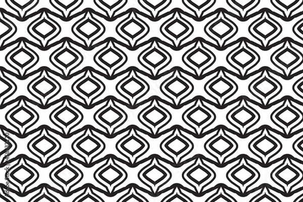 Fototapeta Arabic geometric pattern design. Seamless pattern for multiple usage