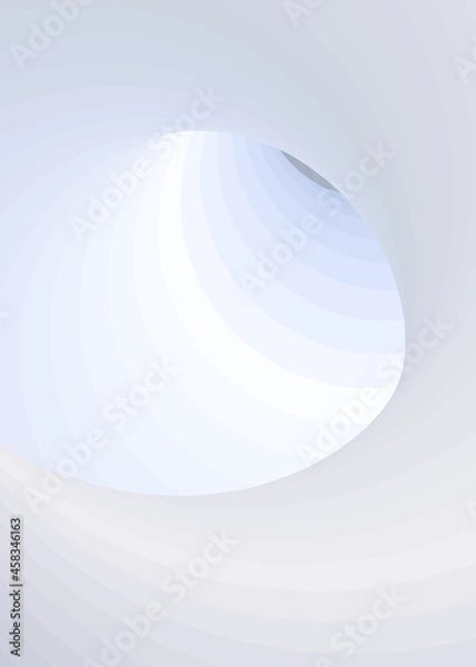 Fototapeta Color Swirl Warmhole Vortex Twist Generative Art background illustration