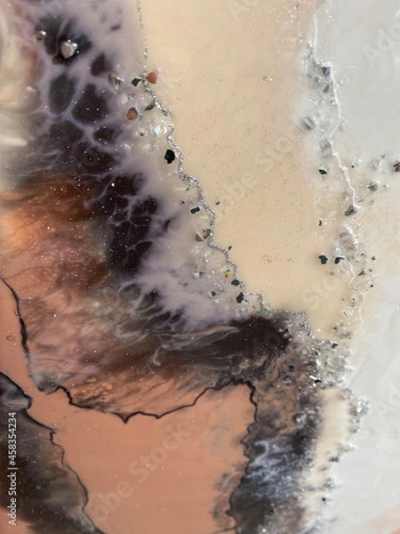 Fototapeta resin abstract glitter dark background