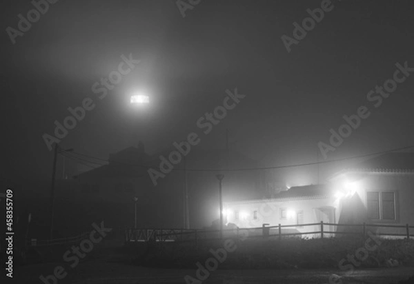 Fototapeta Lighthouse in the fog