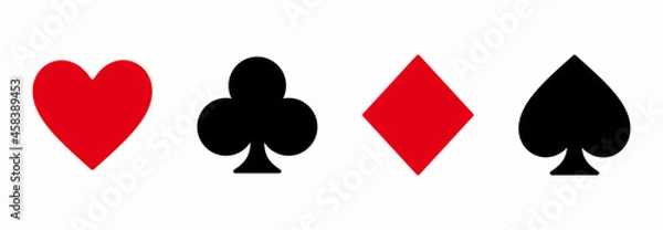Fototapeta playing card icon, playing card vector sign symbol illustrations