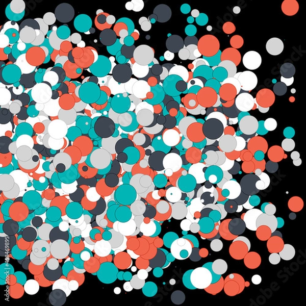 Fototapeta Colorful Universe Distribution Computational Generative Art background illustration