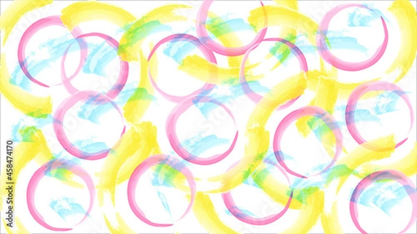 Fototapeta abstract colorful background with circles