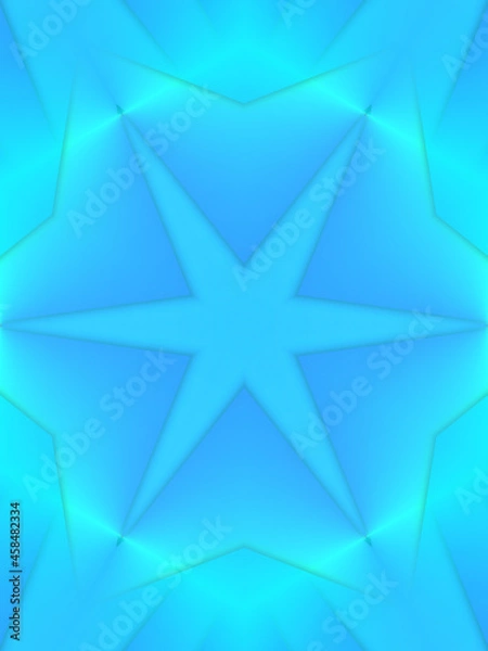 Fototapeta 水色の幾何学背景イラスト