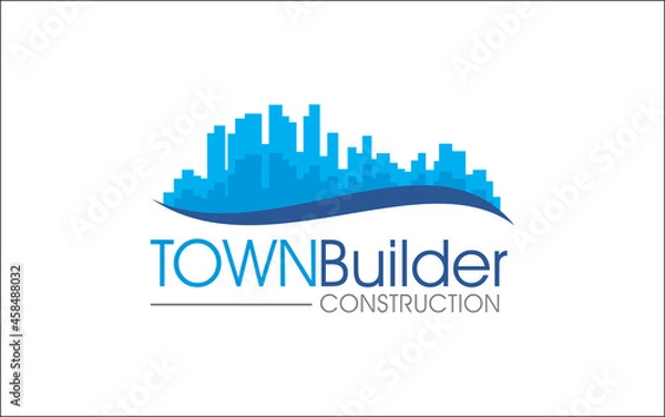Fototapeta Illustration vector graphic of construction and building concept logo design template-05