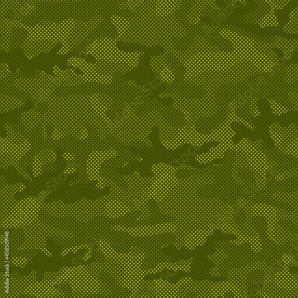 Obraz Abstract camouflage pattern. Vector print. Military pattern.