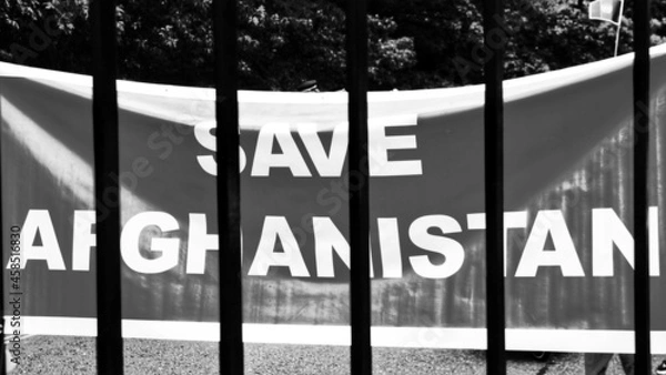 Obraz Save Afghanistan Sign (London)