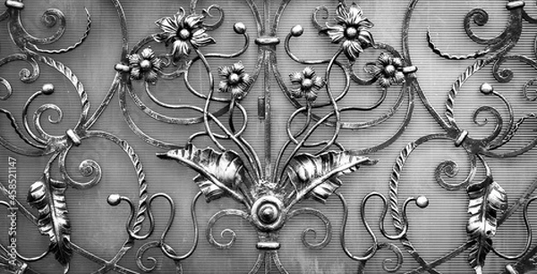 Fototapeta large forged gate