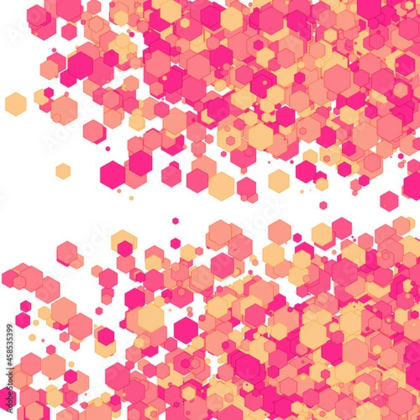 Fototapeta Colorful Universe Distribution Computational Generative Art background illustration