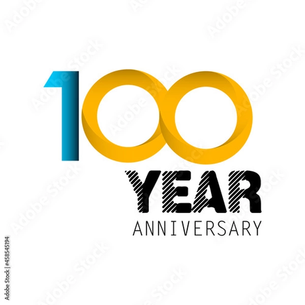 Obraz 100 Year Anniversary Elegant Vector Template Design Illustration