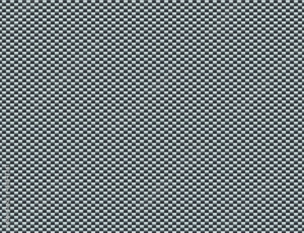 Fototapeta Horizontal carbon weave fiber texture. Geometric modern grid in gradient dark background. Kevlar pattern with shadow and light in black and white tone. Abstract backdrop.